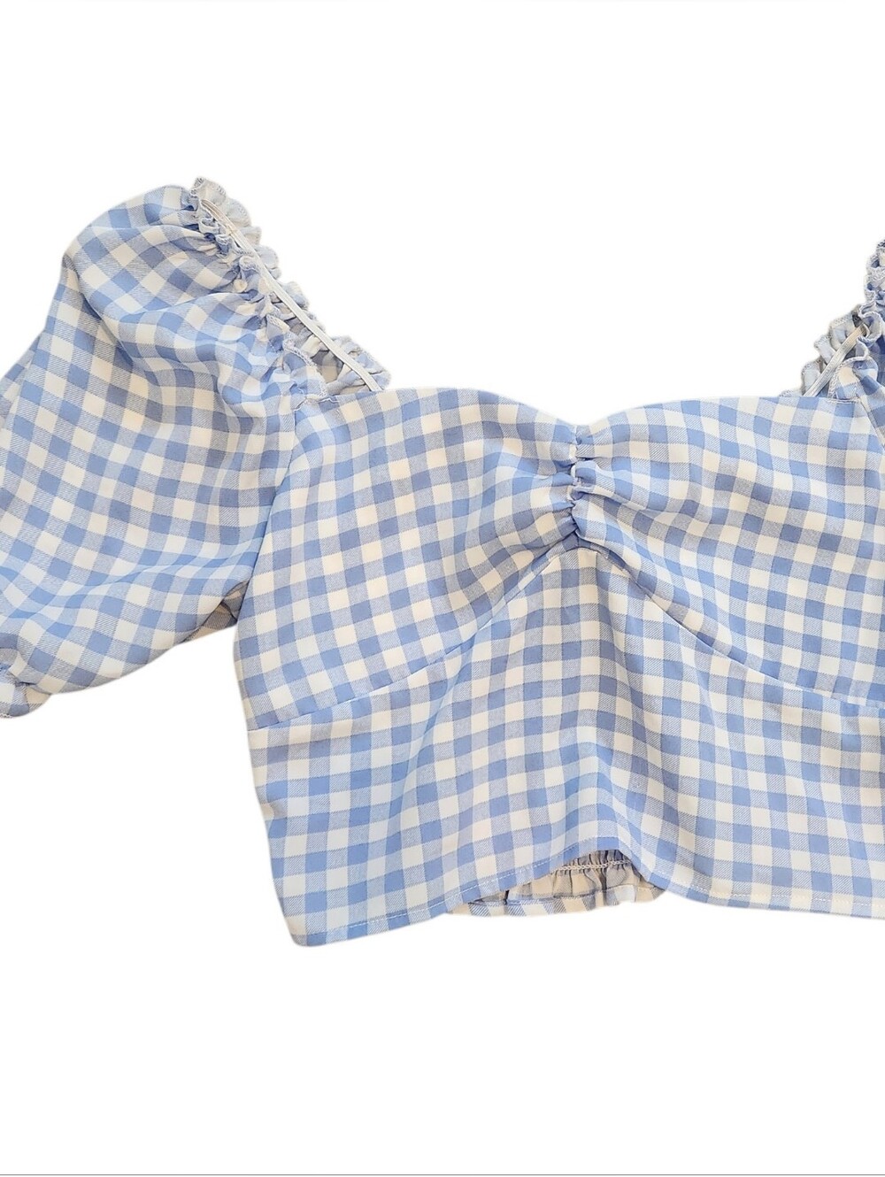 Cute Puff Sleeve Crop Top